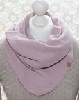 Musselin-Schal in "soft rose", auf Schaufensterpuppe