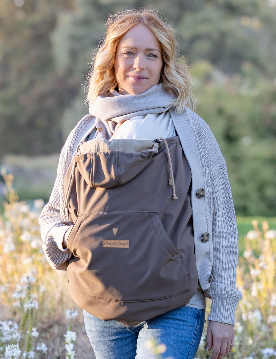 Trage Regenjacke Damen Babyeinsatz Jackenerweiterung Babytrage