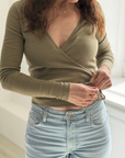 Wickel- & Stilloberteil Enally (V-Neck)