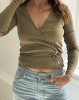 Wickel- & Stilloberteil Enally (V-Neck)