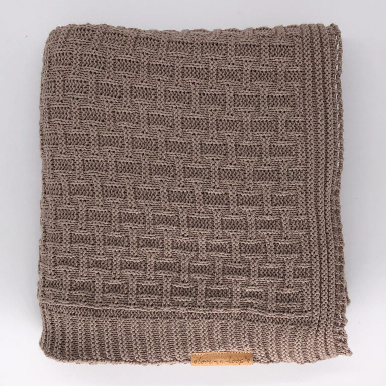 Babydecke Baumwolle (kbA) “taupe”